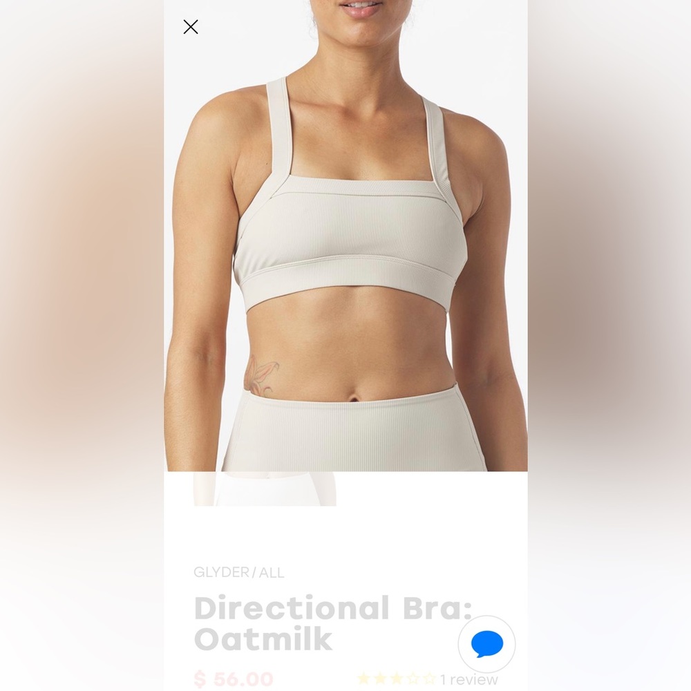 NWT Glyder Directional Sports Bra XS